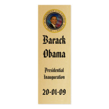 Inauguration de PRÉSIDENT OBAMA commémorative Modèles De Cartes De Visite