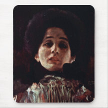 Inconnu par Gustav Klimt Tapis De Souris