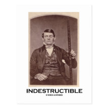 Indestructible (Phineas Gage) Cartes Postales