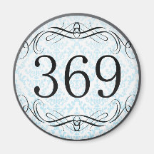 Indicatif régional 369 aimants pour réfrigérateur