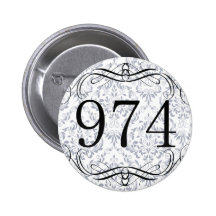 Indicatif régional 974 badge