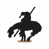 Indien et cheval polos brodés
