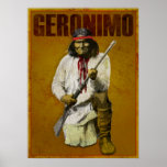Indien vintage d'Apache - Geronimo Posters