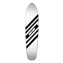 Infini blanc noir de coureur par Grassrootsdesigns Plateaux De Skate