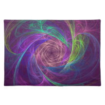 Infini coloré avec le rose et le pourpre sets de table