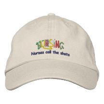 Infirmière de tirs d'appel casquettes brodées
