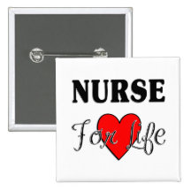 Infirmière pendant la vie badge