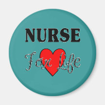 Infirmière pendant la vie magnets pour réfrigérateur