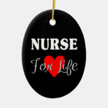 Infirmière pendant la vie ornements de noël