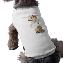 Infirmière vintage avec le T-shirts et les cadeaux Manteaux Pour Toutous