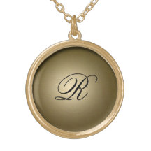 Initiale brillante d'or pendentifs