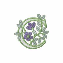 Initiale C de monogramme de fleur