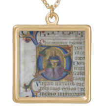 Initiale "D" de Mme 531 f.169v Historiated dépeign Bijouterie
