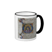 Initiale "D" de Mme 531 f.169v Historiated dépeign Tasse À Café