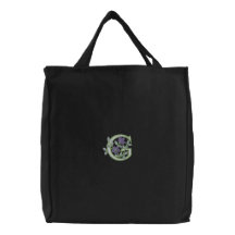 Initiale G de monogramme de fleur Sacs En Toile