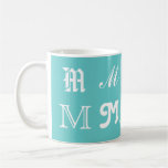 Initiale "M d'Aqua Tasse À Café