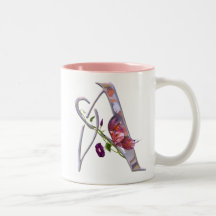 Initiale précieuse A de papillon Mug