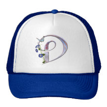 Initiale précieuse D de papillon Casquettes De Camionneur
