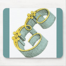 Initiale victorienne "E " Tapis De Souris