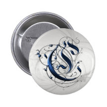 Initiale vintage C Badges