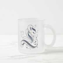 Initiale vintage L Mug À Café