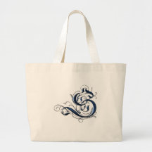 Initiale vintage S Sac Fourre-tout