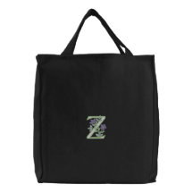 Initiale Z de monogramme de fleur Sac