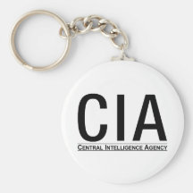 Initiales de CIA + Texte de CIA Porte-clefs