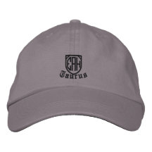 Initiales de monogramme/casquette brodé par zodiaq casquette de baseball