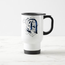 Initiales vintages A Mug