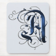 Initiales vintages A Tapis De Souris