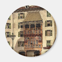Innsbruck, le porche d'or, Tyrol, Austro-Hongrie Aimant Pour Réfrigérateur