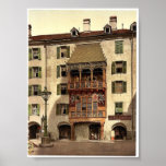 Innsbruck, le porche d'or, Tyrol, Austro-Hongrie Posters