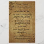 Insecte antique vintage ou programme de remous prospectus avec motif
