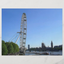 Insecte avec la roue de Ferris d'oeil de Londres Prospectus