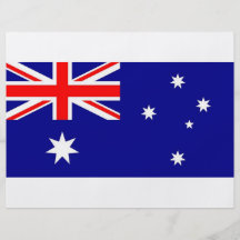 Insecte avec le drapeau de l'Australie Prospectus Personnalisés