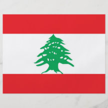 Insecte avec le drapeau du Liban Prospectus Avec Motif
