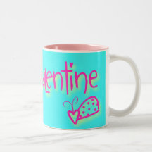 INSECTE D'AMOUR DE VALENTINE - SALUTATION DE VALEN MUG À CAFÉ