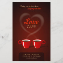 Insecte de café d'amour prospectus avec motif