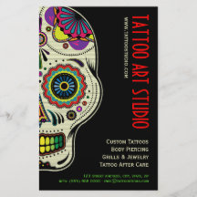 Insecte de magasin d'art de tatouage prospectus avec motif
