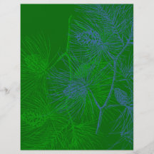 Insecte de motif de pin de vacances de vert bleu prospectus en couleur