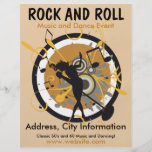 Insecte de musique de rock prospectus en couleur