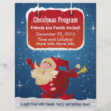Insecte de programme de Noël de Père Noël Prospectus