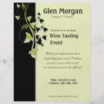 Insecte d'événement d'échantillon de vin de vigne tract personnalisé