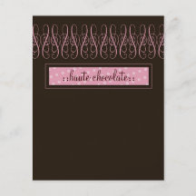insecte du chocolat 311-Swirly sucré Prospectus Personnalisés