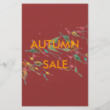 Insecte feuillu de vente d'automne de vigne prospectus personnalisés