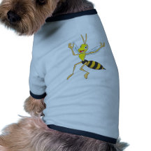 Insecte heureux de guêpe t-shirt pour animal domestique