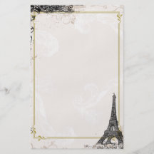 Insecte vintage de style de Tour Eiffel Prospectus Customisé