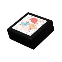 Inséparables épousant des Valentines Coffrets Cadeaux