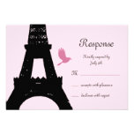 Inséparables RSVP (rose) Cartons D'invitation